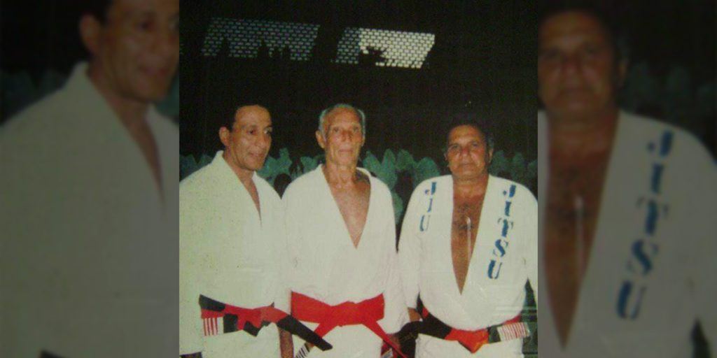 Helio Gracie with two other jiu-jitsu masters