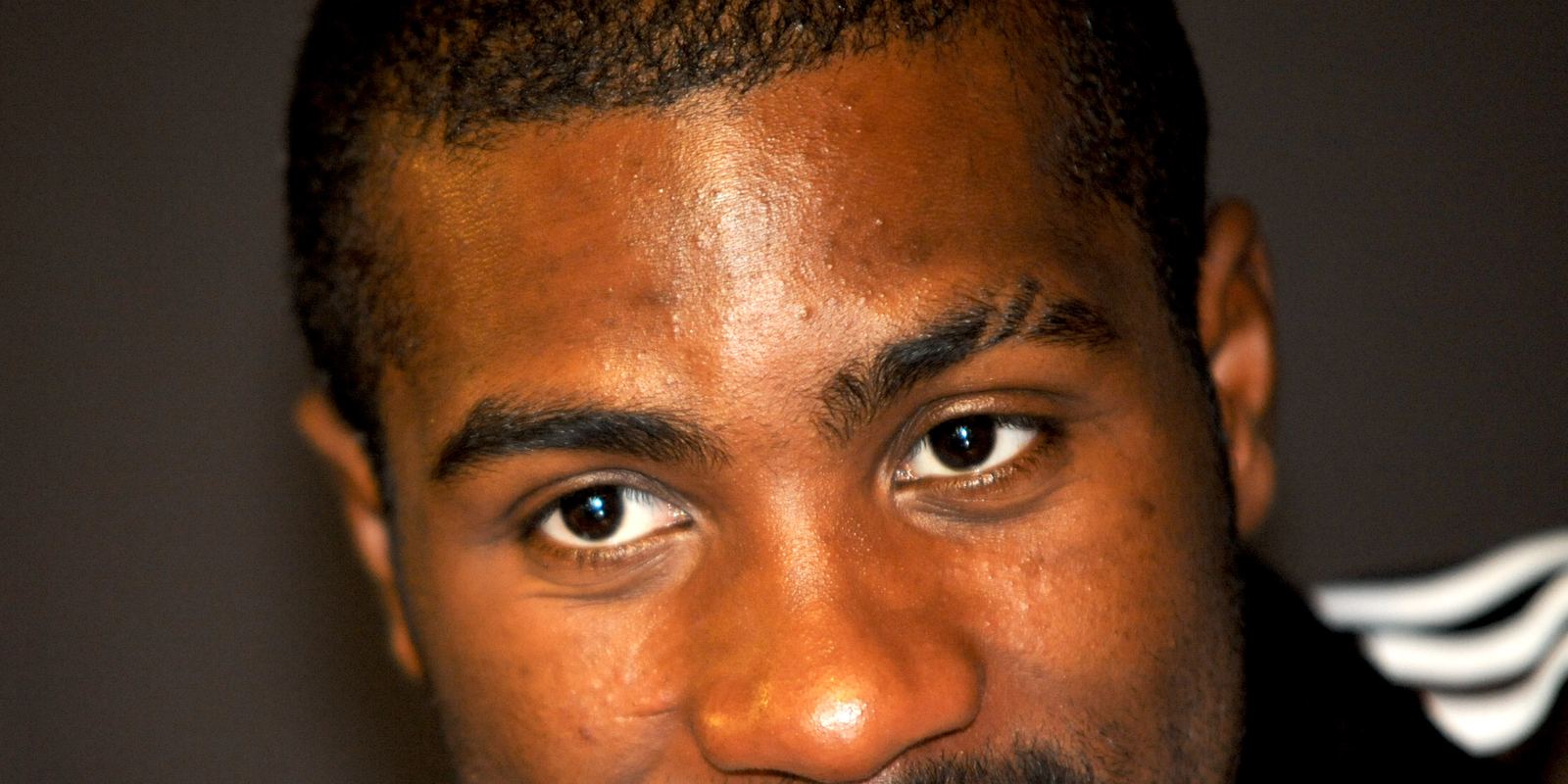Judoka Teddy Riner in a white judogi